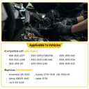 Starter Compatible with Gravely John Deere Kubota Kawasaki Engines FH500V, FH541V, FH601V, FH641V, FH680V Replaces Part Numbers AM127877 AM133636 MIA11408 211637002 211637014 21163-7026