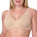 Bali Womens Underwire Bra, Cotton Collection 2-ply Underwire Bra, Moisture-Wicking, Full Coverage, Convertible Straps (38C, Tropical Sands Heather)