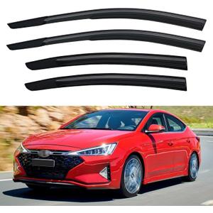 Window Visors Rain Guards Shield for 2017-2020 Hyundai Elantra, Out-Channel Window Vent Wind Deflectors Visors Shades for 17-20 Elantra SE SEL Value ECO Limited Sport