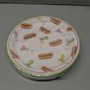 50Pcs Weenies and Tinis Party Supplies 9" Large Bachelorette Martini Theme Paper Plates Disposable Green Pink Platter for Hot Dog Bar Bachelorette Party Birthday Dinner Kitchen Party Favors
