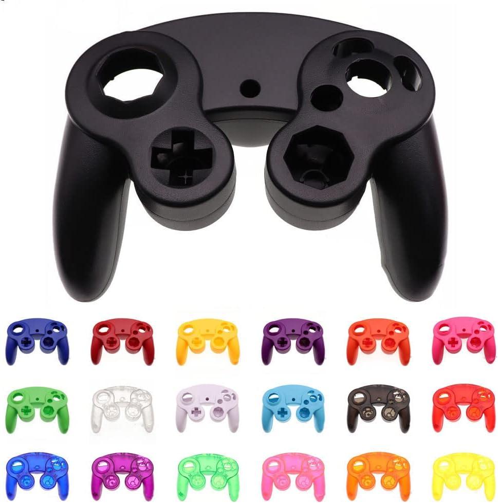 Replacement Handle Housing Cover Shell Case for NGC Gamecube Controller Games Handle Protective Case (Clear Yellow)