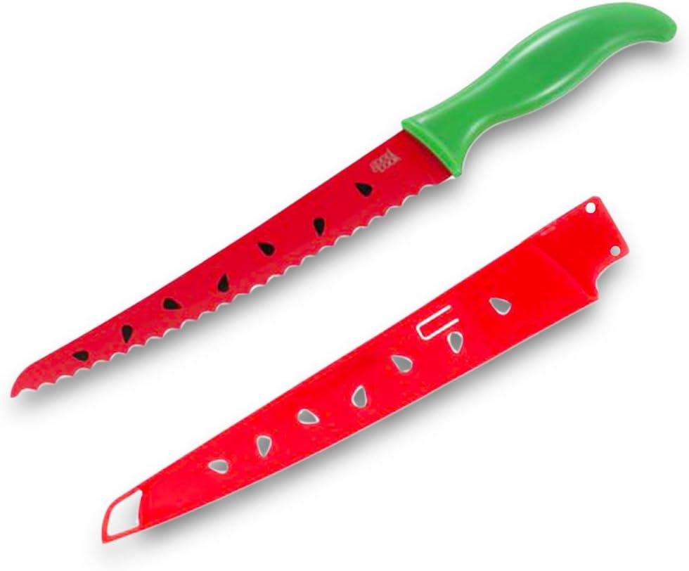 Good Cook Watermelon Knife, Stainless Steel -- Deluxe Watermelon Cutter Slicer with Sheath (Kitchen Decor, Party Supplies)