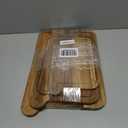 Non Toxic Cutting Boards - Cutting Board Set Free of Mineral Oil, Made of FSC Acacia Wood - Cutting Boards for Kitchen - Includes 3 Chopping Boards. By Ziruma