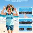 Aegend Kids Swim Goggles 2 Pack – Large Frame Anti Fog Soft Silicone Leak Proof UV Protection for Boys Girls Age 3-15 (Black/Iridescent Pink Plated+Black/Emerald Green/Iridescent Gold Plated)