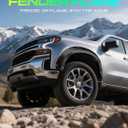 YHTAUTO Pocket Bolt-Riveted Style Fender Flares w/Hardware, Textured Black