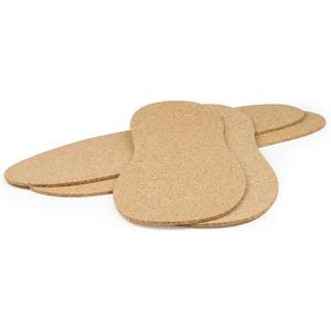 The Felt Store Cork Insoles for Men and Women - 2.5mm Thick, 2 Pair (size 13)