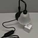 DomeStar Flower Candle Warmer Lamp, Adjustable Height Wax Melting Unique Lamp with Timer & Dimmer, Vintage Bedroom Decor for Scented Jar Candles - Ideal for Housewarming Birthday Valentine's Day Gifts (Clear-Black)