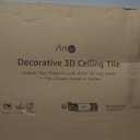 Art3d Drop Ceiling Tiles, 24x48in. White (12-Pack), Polyvinyl Chloride (PVC), Glue Down