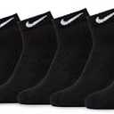 Nike Unisex Adult Everyday Cushioned Training Low Socks (6 Pairs) M