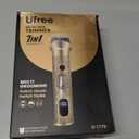 Ufree Beard Trimmer for Men, Electric Razor Shaver, Cordless Hair Clipper Shaving Kit for Mustache Body Nose Ear Hair Facial, Adjustable Beard Grooming Kit Birthday Gifts for Men (Bronze)