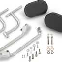 Show Chrome Accessories 30-202 Black Passenger Armrests for Indian Motorcycles