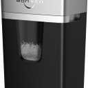 BONSEN 12-Sheet Micro Cut Paper Shredder for Home Office Use, High Security Level P-4/55 dB Ultra-Quiet / 40-Minutes Shredding Shreds Credit Card/Staples, 5.3 Gallons Pullout Bin (S3106)