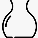 Sowlvenco Blue Ceramic Vase with 2 Handles for Modern Farmhouse Home Decor, Vintage Rustic Decorative Vases, Small Vase for Fresh and Dried Flowers, Centerpiece Table Decorations, 7 Inch