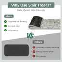 Non Slip Stair Treads for Wooden Steps 13PCS - 8"x30" Indoor Safety Carpet, Edging Mats with TPE Adhesive Backing, Pet and Elderly Friendly Stair Rugs (Taupe)