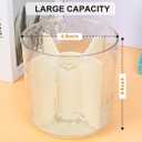 360 Rotating Desk Organizer, Premium Transperent Pen Holder for Desk, Cut Desk Accessories & Workspace Organizers for Office, School, Home, Art(Transparent White)