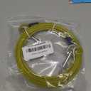 jenico Dog Tie Out Cable: 10ft Dog Leads for Yard Heavy Duty - Reflective Chain Leash for Outside Small Large Dogs Up to 125lbs Outdoor Runner Camping (Yellow)