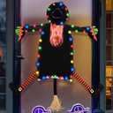 JOYIN 60'' Halloween Decoration Outdoor Flying Witch with String Lights, Large Crashing Witch Halloween Light Up Decor for Haunted House Prop, Porch, Yard, Tree, Patio, Indoor Decor