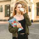 Planner 2025, Weekly Planner Undated & To Do List Notebook, 12 Monthly Note Book for Daily Organizer 6.3" x 8.4", Flexible Cover, Colorful Roses (Style D)