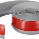 PATIKIL Peel and Stick Molding Trim for Walls, 16.4 Feet x 2 Inch Baseboard Trim Self Adhesive Wall Molding Trim Flexible PVC for Walls Home Protection Door Window Finishing Trim, Grey (Gray)