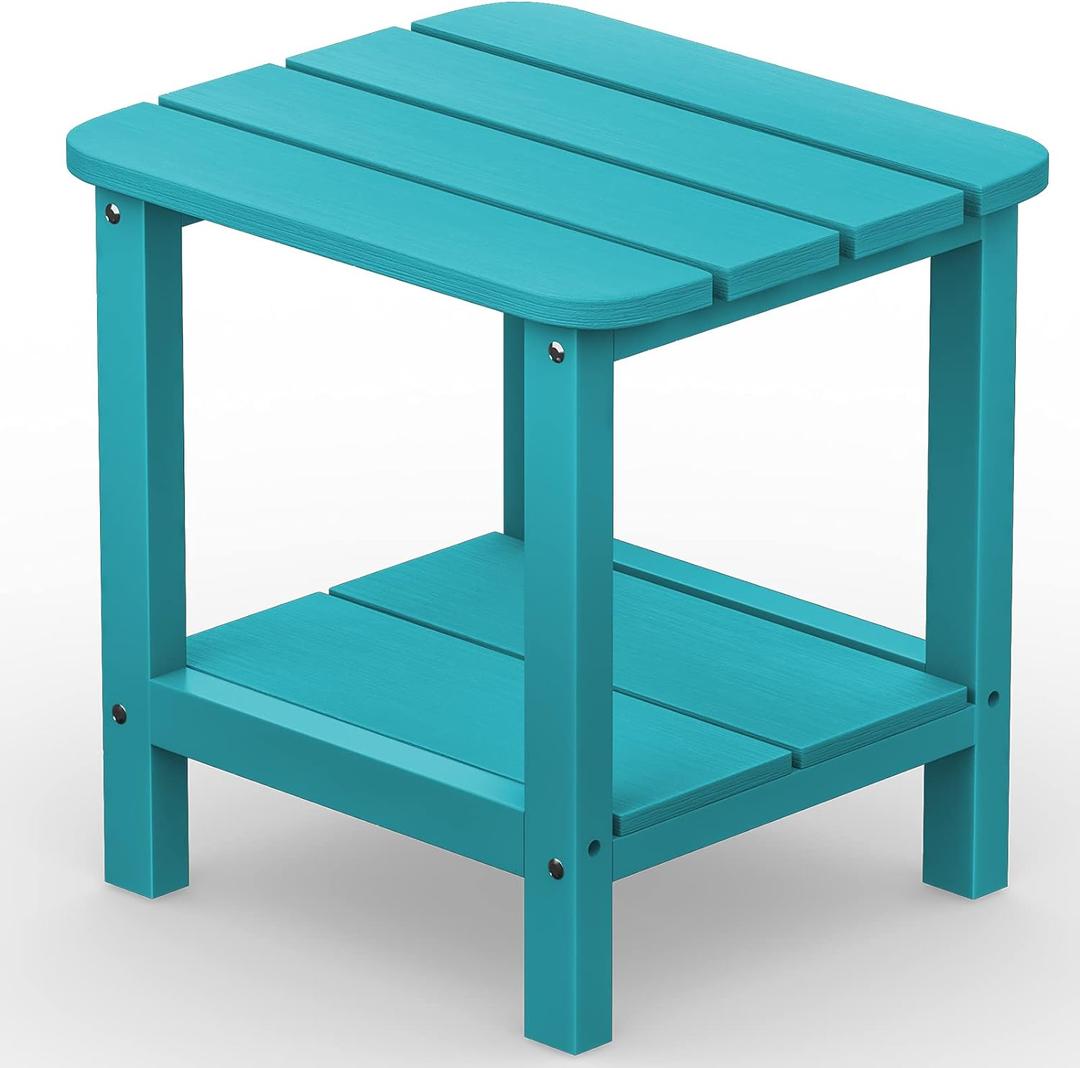 SERWALL Double Adirondack Side Table End Table- Tiffany