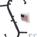 Body Back Buddy Elite  USA Made  Trigger Point Massage Tool, Shoulder Neck Back Handheld Self Massager, Manual Massage Cane, Hook, Muscle Knot Remover with Instructions, Patented (Black)