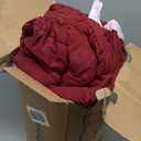 Bedsure King Size Comforter Set Dark Red - Bed in a Bag Bedding Set 7 Pieces, GentleSoft Pintuck Bed Set Gift for Family, Pinch Pleat Dark Red Comforter with Sheets, Pillowcases & Shams