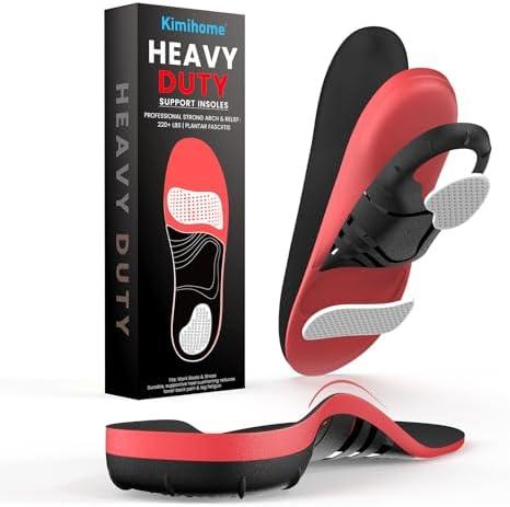 Kimihome Plantar Fasciitis Relief Insoles - High Arch Support Inserts - FSA Eligible Items Only List - Heel Cups & Shoe Inserts for Heel Pain Relief - Planter Facetious Relief Support Inserts - S
