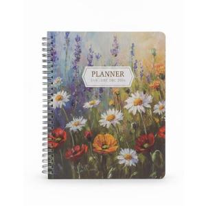 CAGIE 2026 Planner Weekly and Monthly (Jan. 26-Dec. 26), 12 Month Hourly Planners 8.5"x11", Large Daily Planner with Hourly Timeslot, Monthly Tab, Spiral Binding, Bookmark (Seabeach)