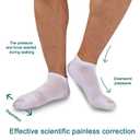 Toe Spacer Bunion Corrector Socks, Toe separators for women, All-Day Comfort and Breathable, Day and Night Support, Relieve Bunion Pain, Non-Slip Big Toe Straightener 2 Pcs(Gray Mx2)