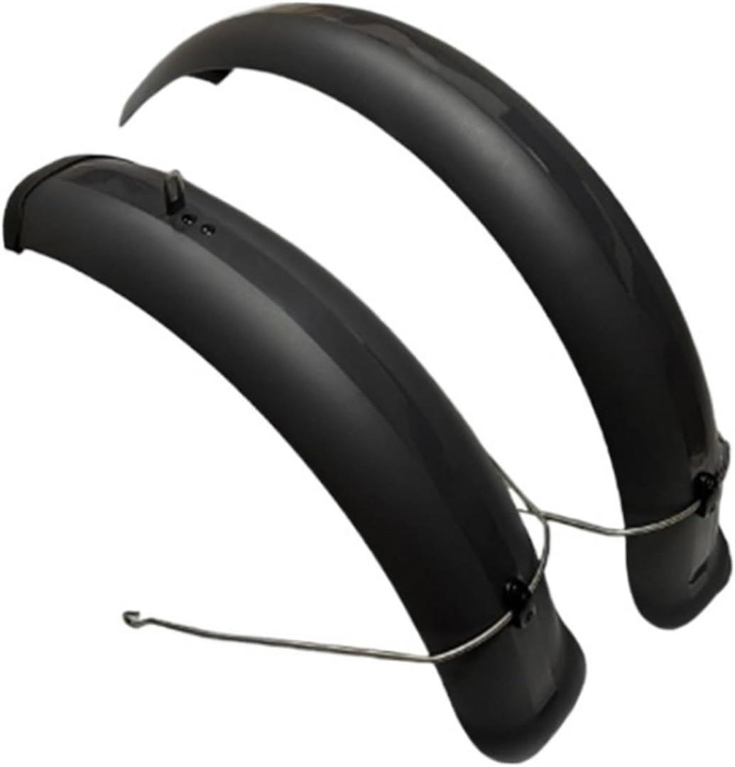 Bike Fender Set Bicycle Fender Set 20x4.0 inch Wide Front Rear Mudguards Off-Road Fat Tire Bike Wings Full Coverage Bike Plastic Mountain Bike mudguards(A Pair Grey)