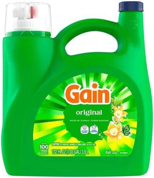 Gain, Original Detergent, 132 Ounce