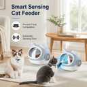 RFID Smart Pet Feeder with Dual Collar Tags Automatic Food Bowl with Scheduled Feeding Times, LCD Display, Voice Recorder, Supports Wet & Dry Food for Multi-Pet Households