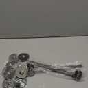 Urban Deco 16PK Table Number Holders Place Card Holders 12 Inch Table Card Holders Steel Card Holders for Photos, Food Signs, Memo Notes, Weddings, Restaurants, Birthdays (Black)