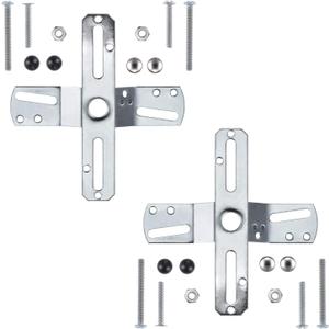 Canomo 4" Universal 360 Rotation Light Fixture Crossbar, Cross-Shaped Lighting Crossbar with Screws and Nuts, 2 Pack