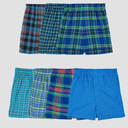 Fruit of the Loom Boys' Woven Boxer Shorts, 7 Boxers, Size Medium