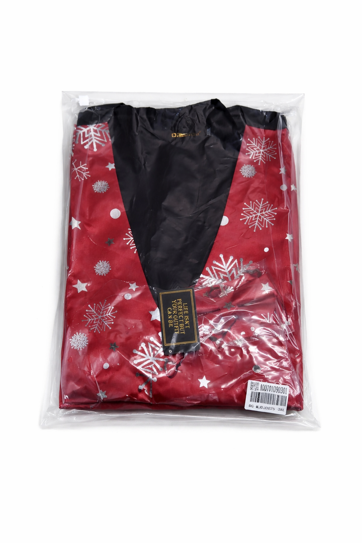 DiBanGu Mens Christmas Vest and Bow Tie Set Festival Christmas Snowflake Suit Vest for XmasNew Year Party Formal (Large, Burgundy Red Silver Snowflake) 