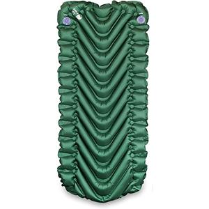 Klymit Static V Inflatable Sleeping Pad for Camping, Lightweight Hiking and Backpacking Air Bed, 2.5 Inch Thick, Short, Green