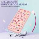 FUXICASE Case for iPhone SE/8/7, Silicone Shockproof Cover Women