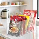 ZEXALOR Acrylic Belt Organizer, Belt Storage Holder Purse Organizer for Closet, 5 Compartments Clear Plastic Display Case Pantry Kitchen Cabinet Organizers and Storage Seasoning Organizer