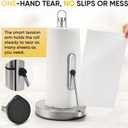 Paper Towel Holder with Spray Bottle for Kitchen Decor and Accessories - Paper Towel Holder Countertop for Kitchen Necessities - Freestanding Paper Towel Holders with Spray Pump for Home Necessities