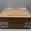 Bathroom Artistic Vessel Sink, Tempered Glass Vanity Round Bowl with Oil Rubber Bronze Faucet and Pop up drain Set, Ocean Blue