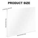 Roowest 3 Pcs 24'' x 36'', 1/8 Inch Thick Clear Acrylic Sheet Panels Transparent Cast Sheet Plastic Panels with Protective Film Cut to Size Cast Acrylic Board for Craft DIY Projects