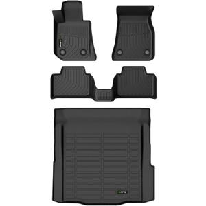 HAFIDI® Floor Mats & Cargo Liner Set Fit for 2019-2026 BMW 3 Series 330i 330e M3 M340i Sedan All Weather Protection TPE Anti-Slip Automotive Full Set Floor Liners Custom Accessories - Black