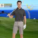 Mens Golf Shirt Short Sleeve Moisture Wicking Dry Fit Performance Solid Casual Pique Collared Golf Polo Shirts for Men (Medium, Dark Grey)