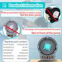 EAU61383503 lg Washer Circulation Pump, M120-2 Drain Pump EAU62263303 Drain Motor for lg Kenmore Elite Washer Replaces 4681EA2001V 4681EA2001C 2246861 AP5620091 -Figure 6 Shows More Compatible Models