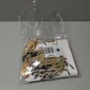 DOYIDE 30 Pack Small Thank You Gift Bags, 4.5x1.8x3.9in Party Favor Bags with Bow Ribbon, Mini Paper Gift Bag with Gold Foil Printed, White Treat Boxes for Birthday Wedding Bridal Baby Shower