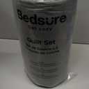 Bedsure Quilts King Size - Grey Bedspreads King Size with Basket Weave Pattern, Soft Quilt Bedding Set, Lightweight Comforter Set Coverlet for All Seasons with 2 Pillow Shams (106" x 96") | Skin-Friendly Soft, All-Season Comfort, Breathable, Lightweight, Machine Washable