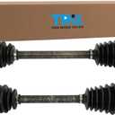 TRQ Front Driver and Passenger Side CV Axle Assembly Set Compatible with 2008-2012 Honda Accord V6 3.5L Automatic
