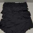 6 pack Seamless Underwear for Women Sexy Low Rise Hipster Wave Edge No Show Bikini Panties Womens Cheeky S-XL (Large, Black)