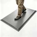 Anti Fatigue Mat 2x6 Ft 15/16" Thick Soft Sponge Ergonomic Mat | Dense Comfort Floor Mat Hardwearing Diamond Reliant Standing Mat Paint Booth Powder Coating Plating Line Textile Mill Gray